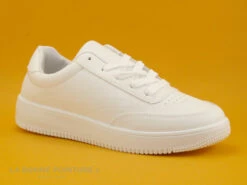 DT New York B430490 White - Basket Blanche Femme