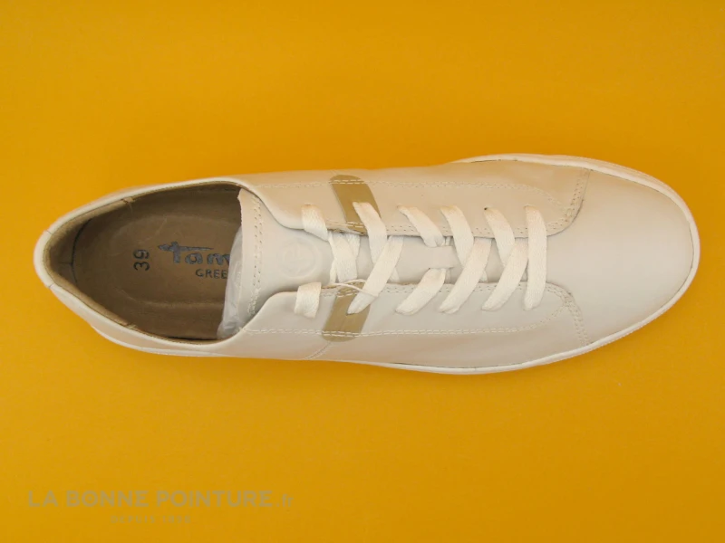 Tamaris 1-23766-26 117 White Leather - Basket Femme Cuir Blanc 7 Tamaris 1-23766-26 117 White Leather - Basket Femme Cuir Blanc – Image 5