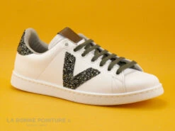 Victoria 125244 Blanc - Glitter - Lacet Kaki - Basket Basse Femme -Suave Boutique cd24607c73b9e66c561f35ea11d5d5ef img 0728.jpg 160858