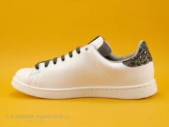 Victoria 125244 Blanc - Glitter - Lacet Kaki - Basket Basse Femme -Suave Boutique cd24607c73b9e66c561f35ea11d5d5ef img 0730.jpg 160855