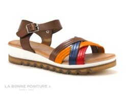 Valerias 6130 Marron Jaune Bleu Rouge - Sandale Femme -Suave Boutique cd24607c73b9e66c561f35ea11d5d5ef img 0897.jpg 147722