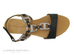Tamaris 1-1-28163-24 Black Pewter - Sandale Plate Noire - Argent -Suave Boutique cd24607c73b9e66c561f35ea11d5d5ef img 1390.jpg 148815