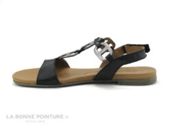 Tamaris 1-1-28163-24 Black Pewter - Sandale Plate Noire - Argent -Suave Boutique cd24607c73b9e66c561f35ea11d5d5ef img 1393.jpg 148811