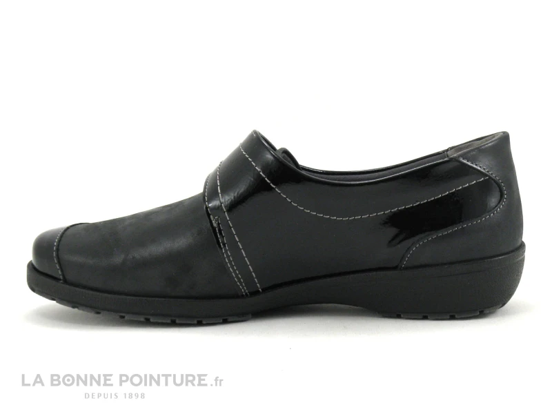 Suave LONDON 8010T - Noir - Noir Verni - Chaussure Femme Avec Velcro 5 Suave LONDON 8010T - Noir - Noir Verni - Chaussure Femme Avec Velcro – Image 3