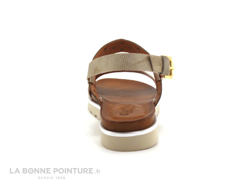 Guttos Shoes BIA P105 - Taupe Cobra - Nu-pieds 6 Guttos Shoes BIA P105 - Taupe Cobra - Nu-pieds – Image 4