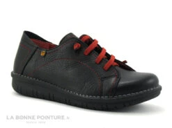 Jungla 7582 Noir - Chaussure Basse Femme Avec Lacet Elastique