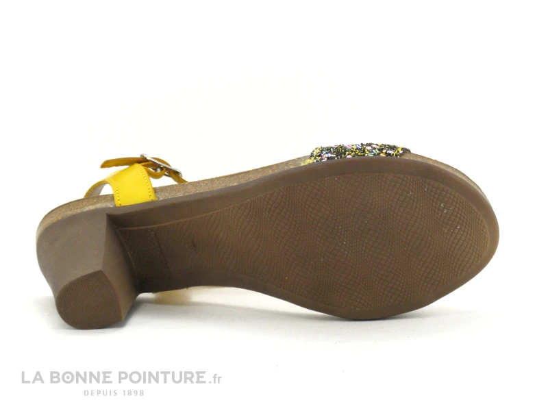 Jordana 2290 Jaune - Glitter - Sandale Talon Haut 9 Jordana 2290 Jaune - Glitter - Sandale Talon Haut – Image 7