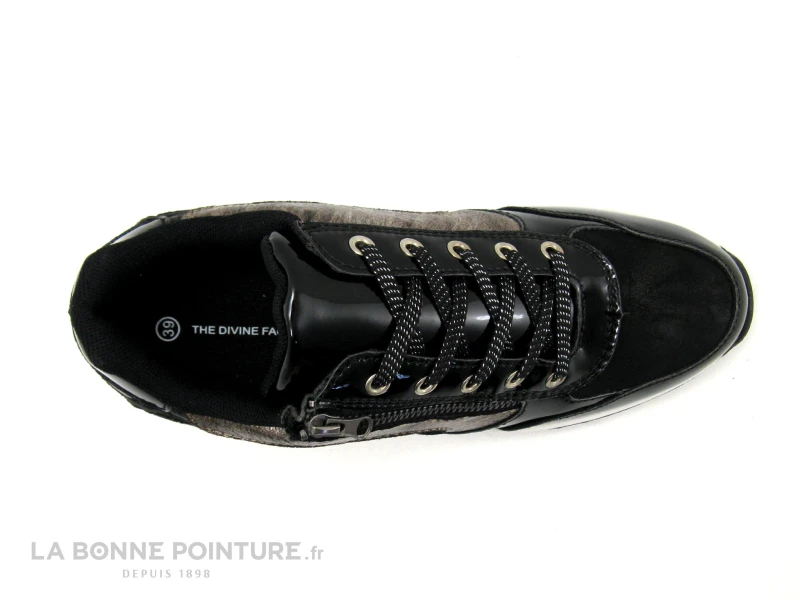 The Divine Factory AP4014 - Noir - Or - Basket Mode Femme 6 The Divine Factory AP4014 - Noir - Or - Basket Mode Femme – Image 4