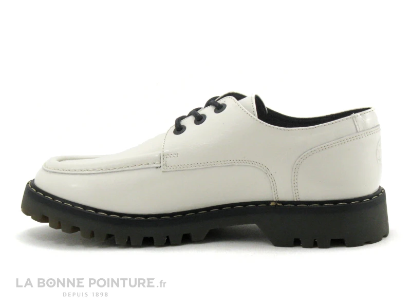 Kickers KICK DECKLOW Blanc Casse Vernis - 911270 - Derbi Femme 5 Kickers KICK DECKLOW Blanc Casse Vernis - 911270 - Derbi Femme – Image 3