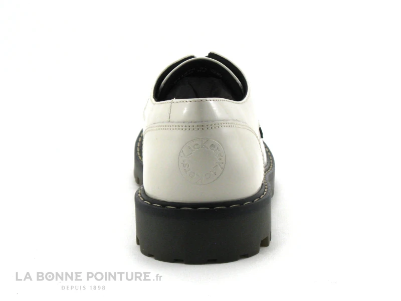 Kickers KICK DECKLOW Blanc Casse Vernis - 911270 - Derbi Femme 6 Kickers KICK DECKLOW Blanc Casse Vernis - 911270 - Derbi Femme – Image 4