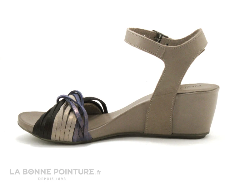 Tiurai COMPLIMENT Beige - Bleu - Noir - Sandale 5 Tiurai COMPLIMENT Beige - Bleu - Noir - Sandale – Image 3