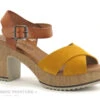 Valerias 5208 Ocre - Marron - Sandale Talon - Jaune