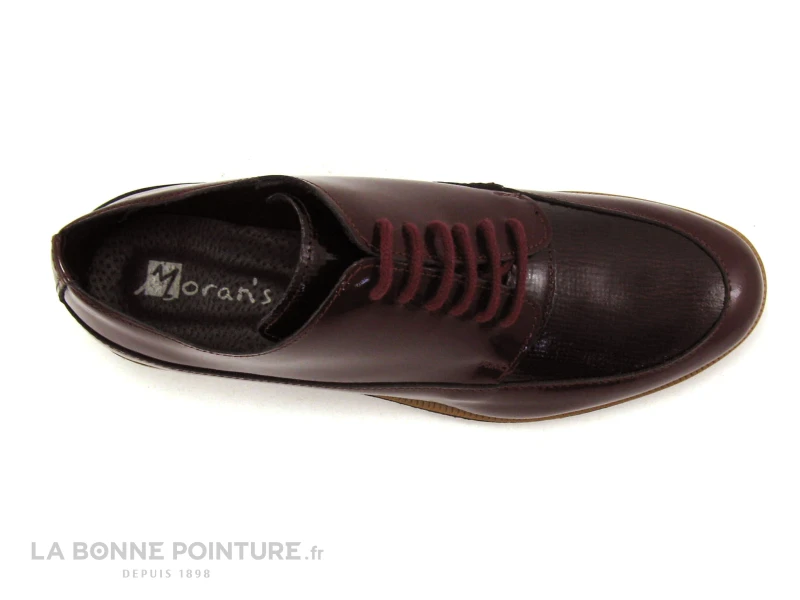 Morans VIDUITE Vernis Bordeaux - Chaussure Basse Lacet 8 Morans VIDUITE Vernis Bordeaux - Chaussure Basse Lacet – Image 6