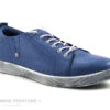 Andrea Conti 0347891 - Basket Femme Cuir Bleu - Lacet Elastique