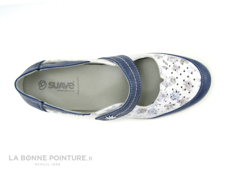 Suave DALLAS 7538PT Cobalt Lily - Chaussure Aere Femme Bleu Blanc 8 Suave DALLAS 7538PT Cobalt Lily - Chaussure Aere Femme Bleu Blanc – Image 6