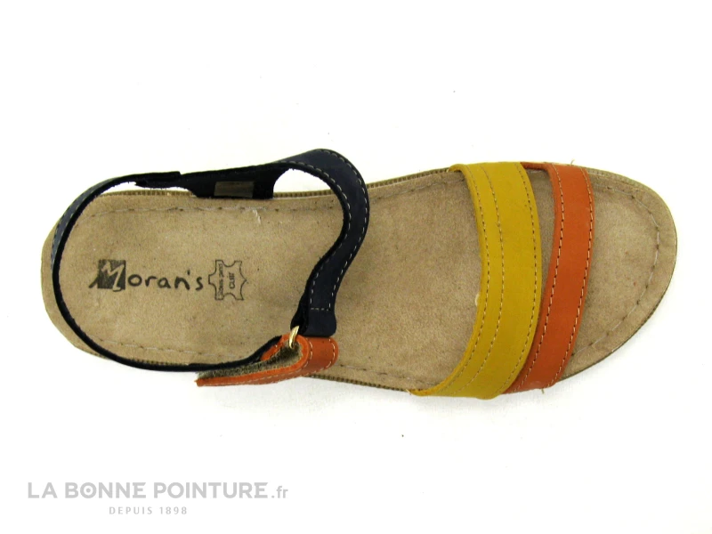 Morans MIDOR Multicolore - Sandale Femme Bleu - Orange - Jaune 5 Morans MIDOR Multicolore - Sandale Femme Bleu - Orange - Jaune – Image 3