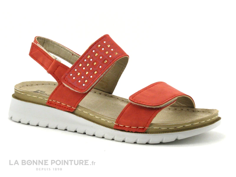 Morans MACANAU Rouge - Sandale Femme Avec Brides A Scratch 3 Morans MACANAU Rouge - Sandale Femme Avec Brides A Scratch