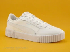 Puma CARINA 2-0 385849-02 White Silver - Basket Blanche Femme -Suave Boutique cd24607c73b9e66c561f35ea11d5d5ef img 6387.jpg 181745