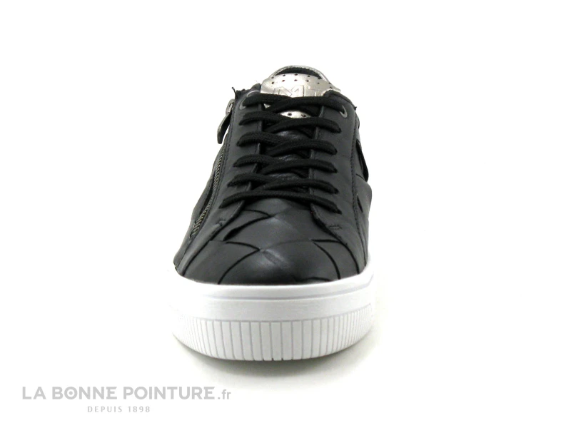 Marco Tozzi Premio 2-23737-28 Black - Basket Cuir Noir Femme 4 Marco Tozzi Premio 2-23737-28 Black - Basket Cuir Noir Femme â Image 2