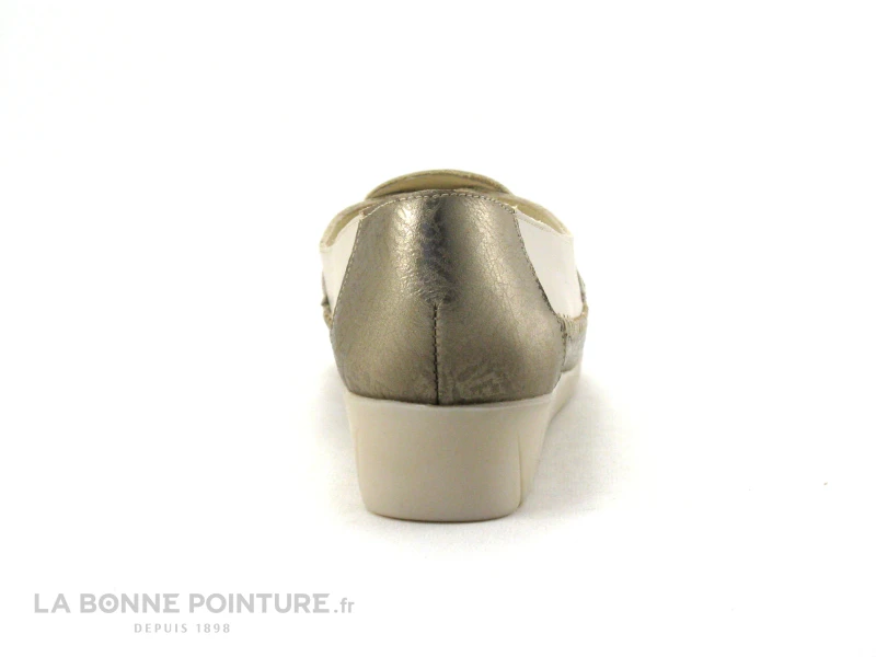 Pedi Girl ELIN Fumo Nacre - Mocassin Metallise - Semelle Compensee 6 Pedi Girl ELIN Fumo Nacre - Mocassin Metallise - Semelle Compensee – Image 4