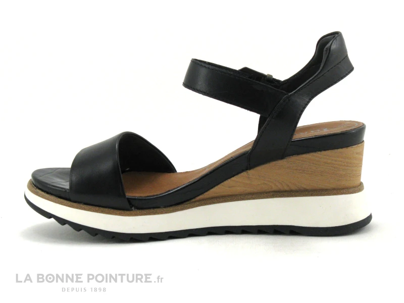 Tamaris 1-28015-26 001 Black - Sandale Noire Talon Haut Compense 5 Tamaris 1-28015-26 001 Black - Sandale Noire Talon Haut Compense – Image 3