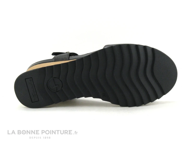 Tamaris 1-28015-26 001 Black - Sandale Noire Talon Haut Compense 9 Tamaris 1-28015-26 001 Black - Sandale Noire Talon Haut Compense – Image 7