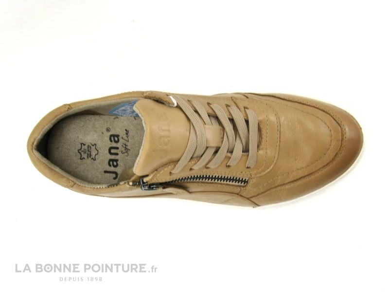 Jana 8-23750-26 Beige - Basket Basse Femme - Lacet Et Zip 8 Jana 8-23750-26 Beige - Basket Basse Femme - Lacet Et Zip – Image 6