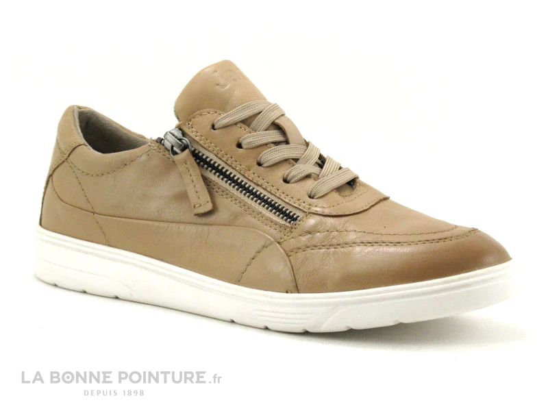 Jana 8-23750-26 Beige - Basket Basse Femme - Lacet Et Zip 3 Jana 8-23750-26 Beige - Basket Basse Femme - Lacet Et Zip