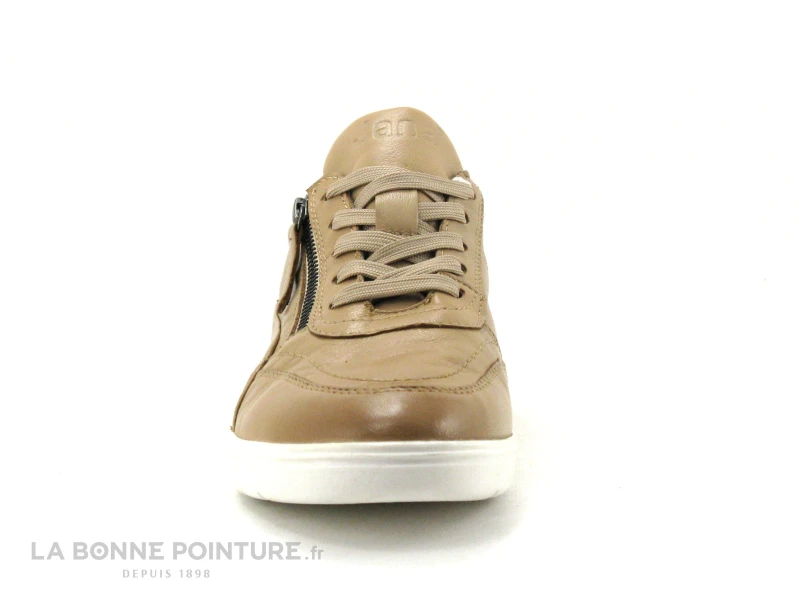 Jana 8-23750-26 Beige - Basket Basse Femme - Lacet Et Zip 4 Jana 8-23750-26 Beige - Basket Basse Femme - Lacet Et Zip – Image 2