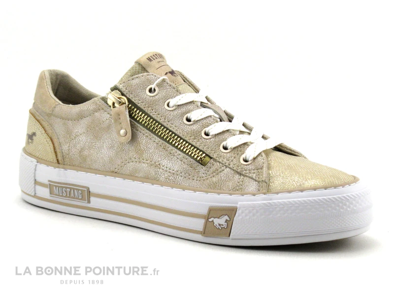Mustang 1457 302 699 Or - Basket Basse Femme Doree 7 Mustang 1457 302 699 Or - Basket Basse Femme Doree – Image 5