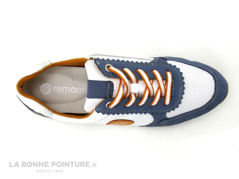 Remonte R2527-15 - Basket Ville Femme - Bleu Jean - Blanc - Orange 8 Remonte R2527-15 - Basket Ville Femme - Bleu Jean - Blanc - Orange – Image 6