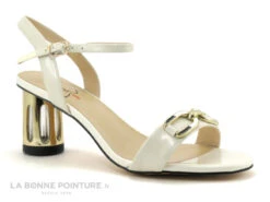 Metamorf Ose NAKATA Beige - Sandale Elegante Talon Haut Original