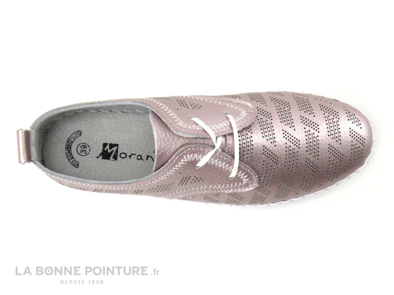 Morans WIDOIS Rose Metallise - Perforations - Chaussure Basse Femme 7 Morans WIDOIS Rose Metallise - Perforations - Chaussure Basse Femme – Image 5