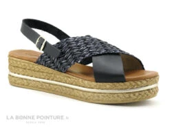 Carla Tortosa 39215 Multi Negro - Brides Croisees - Sandale