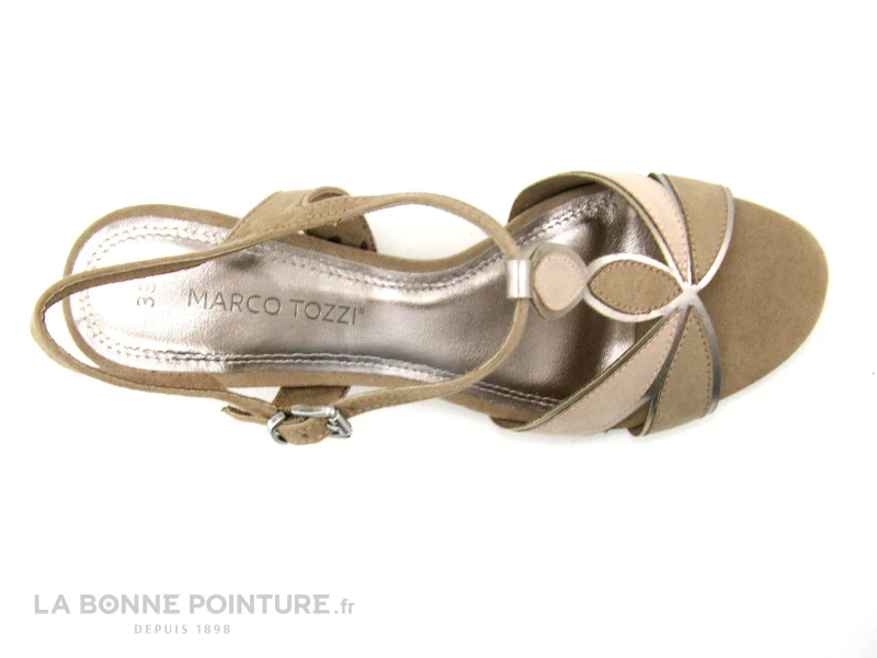 Marco Tozzi 2-28313-26 Nude Comb - Beige Rose - Sandale Talon Haut 7 Marco Tozzi 2-28313-26 Nude Comb - Beige Rose - Sandale Talon Haut – Image 5