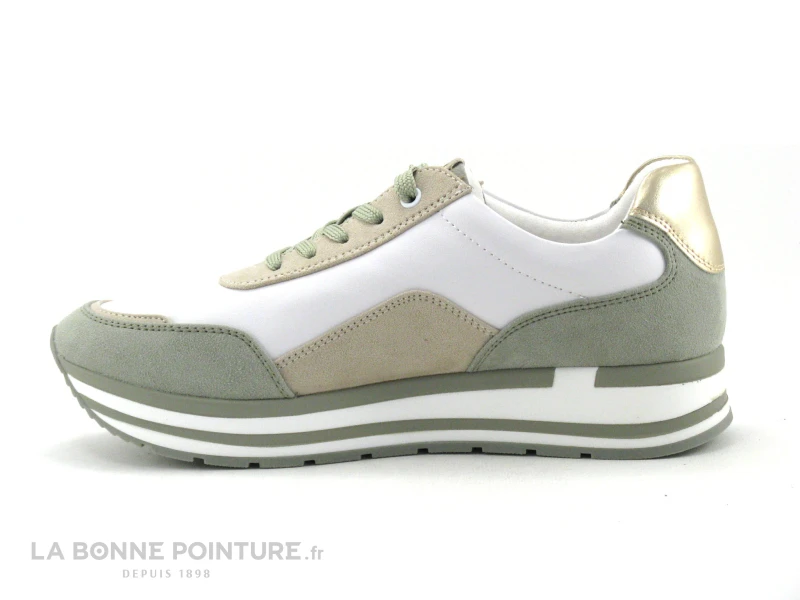 Marco Tozzi 2-23729-28 White Dune - Basket Compensee Femme 5 Marco Tozzi 2-23729-28 White Dune - Basket Compensee Femme â Image 3