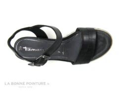 Tamaris 1-28015-28 Black - Sandale Compensee - Cuir Noir -Suave Boutique cd24607c73b9e66c561f35ea11d5d5ef img 8970.jpg 170376