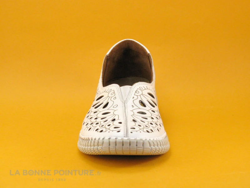 Karyoka RITA Blanc - Ballerine Aeree Cuir Blanc 4 Karyoka RITA Blanc - Ballerine Aeree Cuir Blanc – Image 2