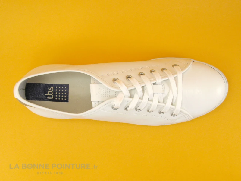 TBS CERISE C7007 Blanc - Basket Basse Femme Cuir Blanc 8 TBS CERISE C7007 Blanc - Basket Basse Femme Cuir Blanc – Image 6
