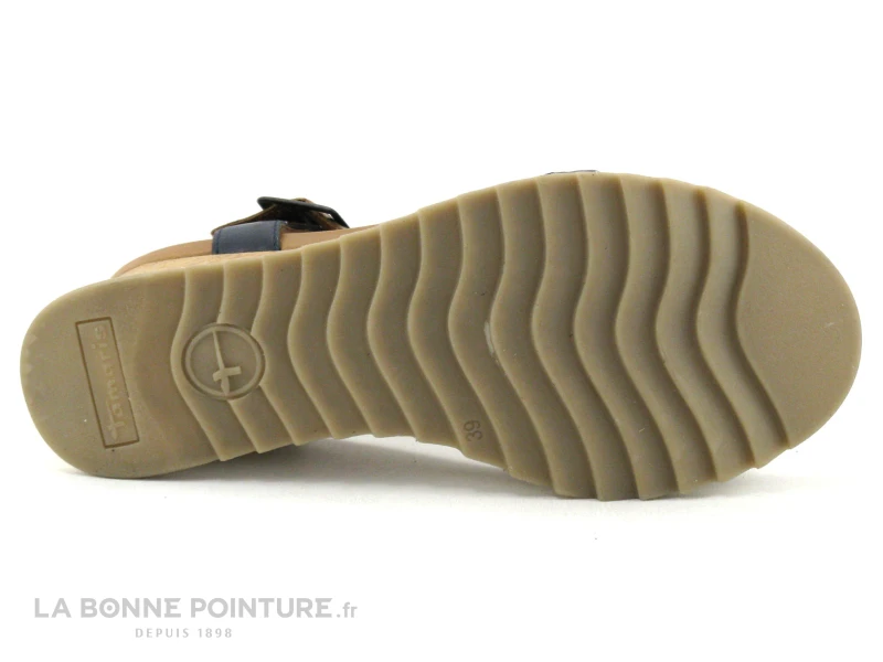 Tamaris 1-28021-28 Navy Nut - Sandale Bleu Marine - Talon Compense 9 Tamaris 1-28021-28 Navy Nut - Sandale Bleu Marine - Talon Compense – Image 7