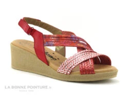 Jordana 3341 - Sandale Compensee Femme Cuir Rouge Et Argent -Suave Boutique cd24607c73b9e66c561f35ea11d5d5ef img 9672.jpg 159523