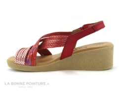 Jordana 3341 - Sandale Compensee Femme Cuir Rouge Et Argent -Suave Boutique cd24607c73b9e66c561f35ea11d5d5ef img 9674.jpg 159521