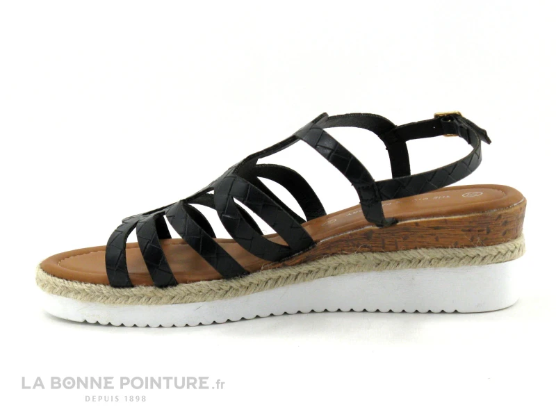 The Divine Factory HX4627 Noir - Nu-pieds Compense Femme 4 The Divine Factory HX4627 Noir - Nu-pieds Compense Femme – Image 2