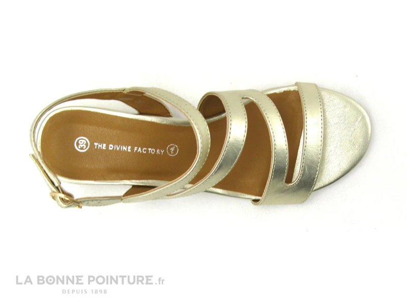 The Divine Factory QL4331 Or - Sandale Doree Talon Large 5 The Divine Factory QL4331 Or - Sandale Doree Talon Large â Image 3