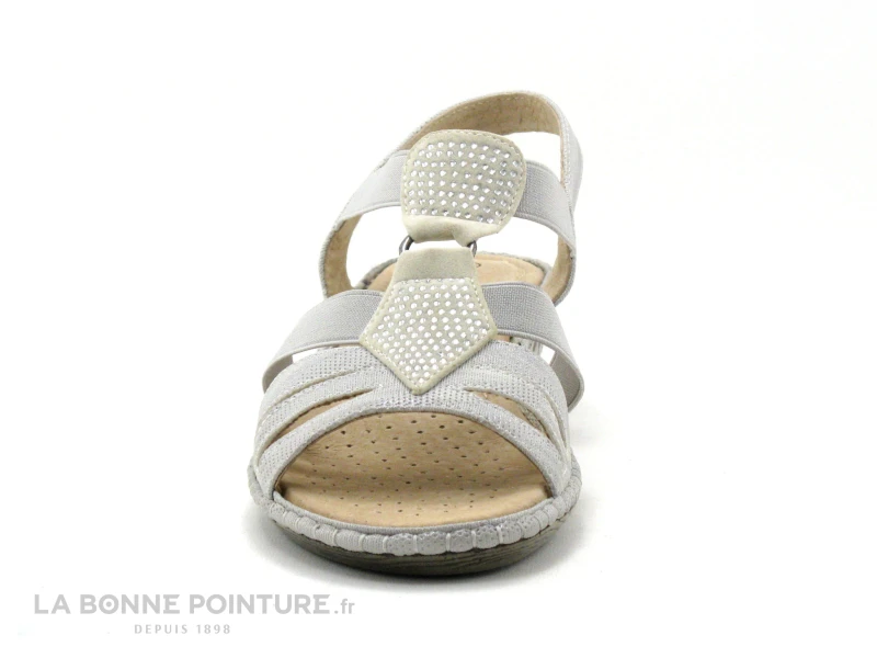 Sweet R MANOCO Blanc Argent - Strasses - Sandale Femme 4 Sweet R MANOCO Blanc Argent - Strasses - Sandale Femme â Image 2